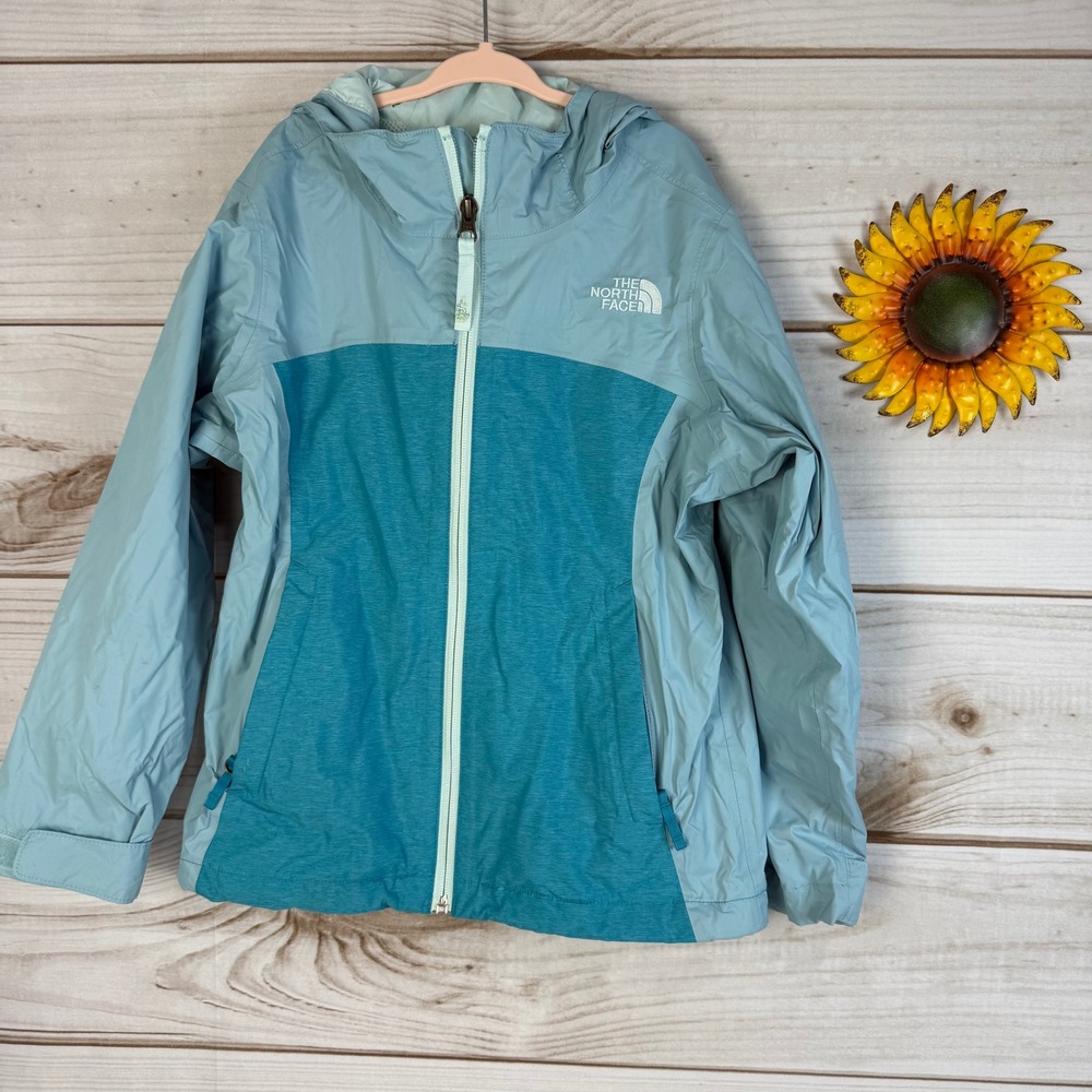 The North Face Girls' DryVent Full Zip Hooded Rain Jacket XS (6)